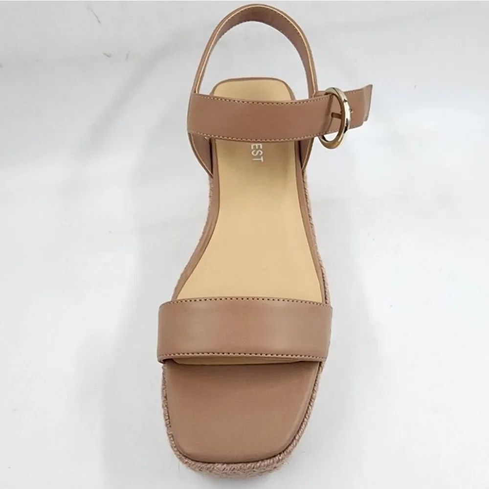 BRAND NEW KAYLEEN STUDDED STRIM SQUARE OPEN-TOE LOW HEEL ESPADRILLE SANDAL